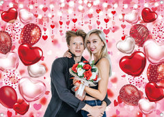 BINQOO valentines day backdrop design for weddings and bridal showers.