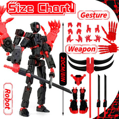 Binvin PETG-durable material action figure, high durability for long-lasting display.