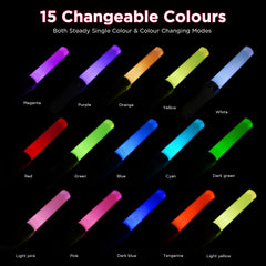 BINWO glow sticks are lightweight at 80g for comfortable extended wear