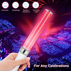 BINWO glow sticks with manual and automatic modes for versatile light effects