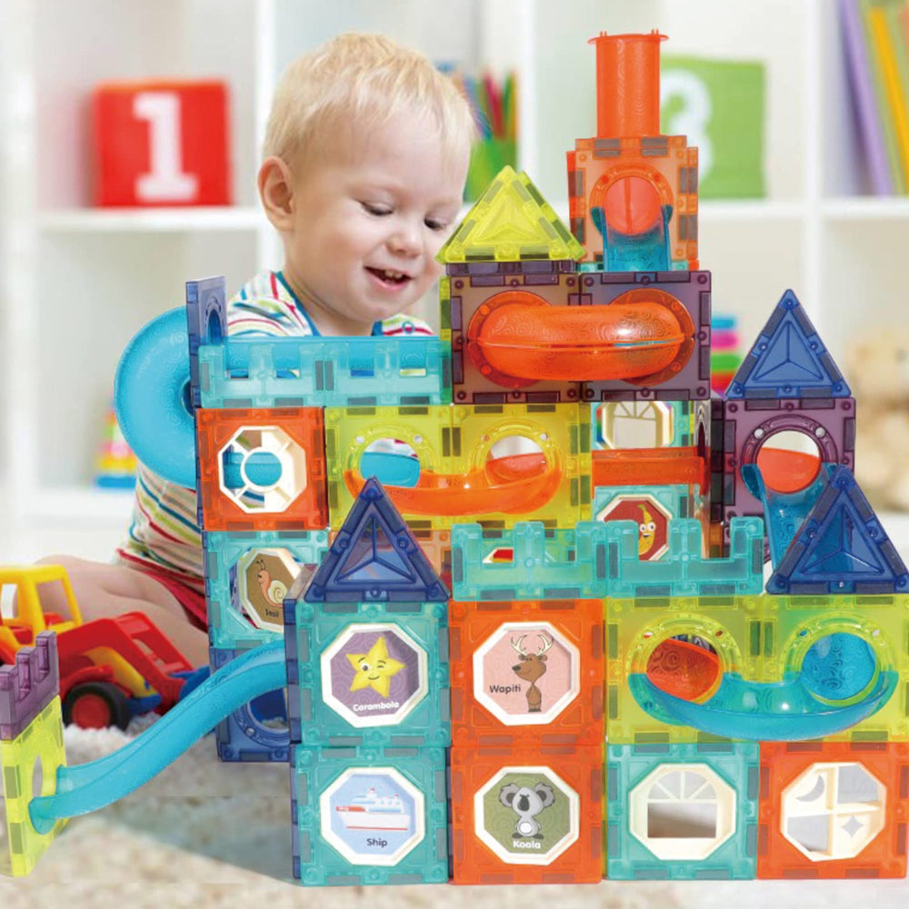 BINZKBB magnetic tiles classroom-ready kit for teamwork and hands-on learning.