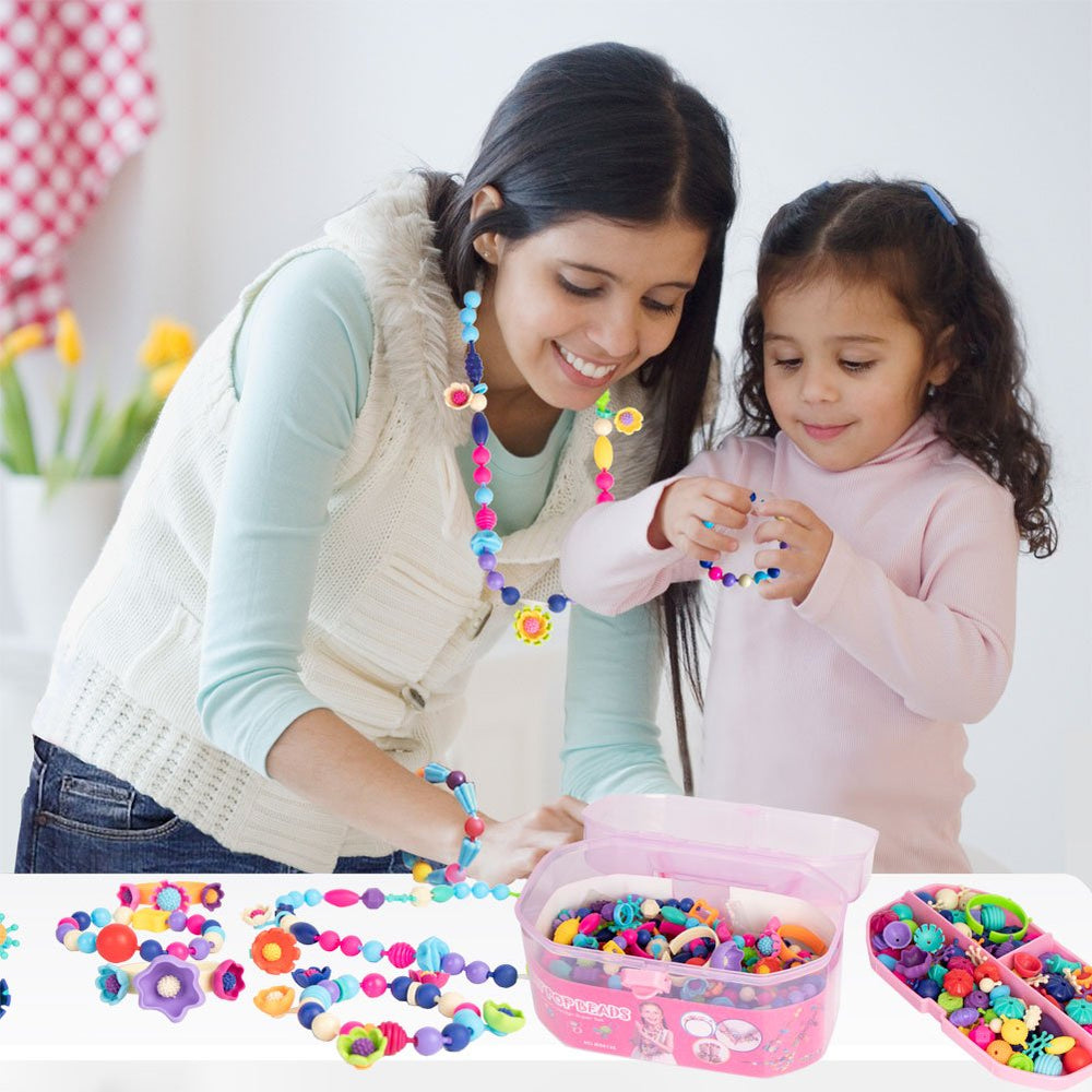 Biranco Pop Beads gift packaging emphasizes a fun birthday present option.
