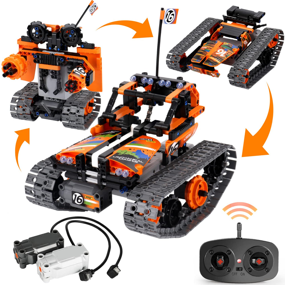BIRANCO STEM kit cover shows orange 3-in-1 build for imaginative play