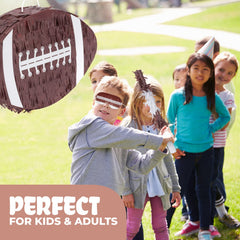 Birchio football pinata bundle with blindfold and bat offers complete party entertainment