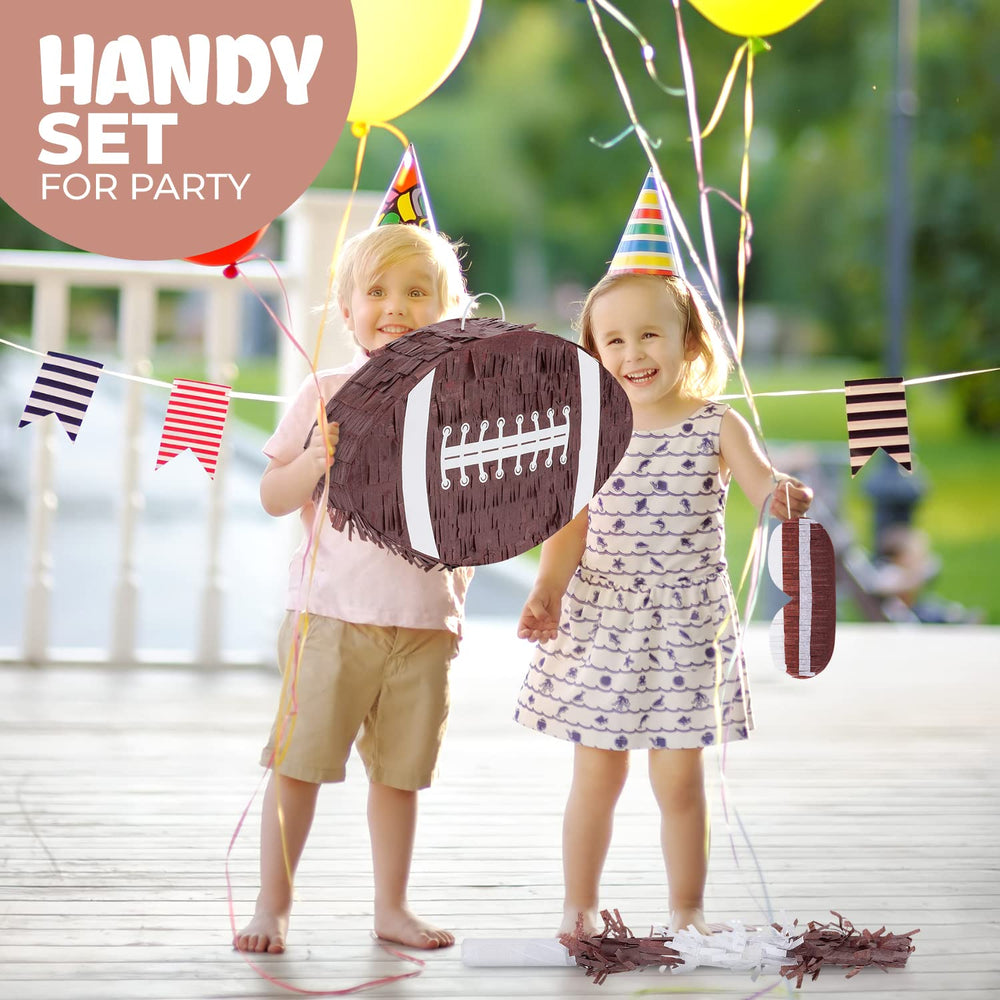Birchio football pinata decor-ready appearance makes football-themed parties instantly festive