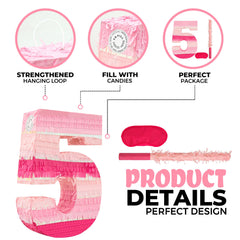 Birchio Pinks Pinata with crepe paper finish adds festive color