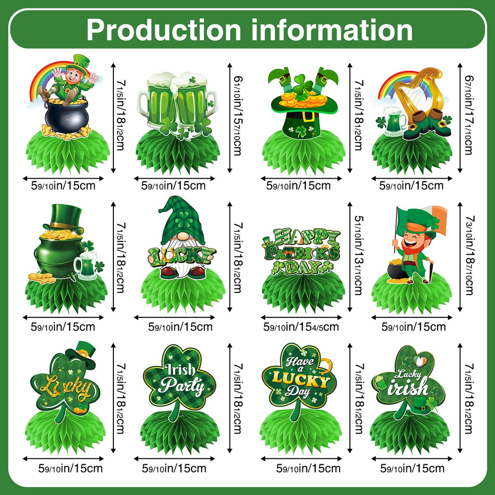 Biswiter four-leaf clover centerpiece invites luck and cheer at celebrations.