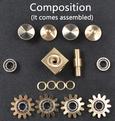 Bitopbi fidget cube spindle linkage visible for calm concentration during long tasks.