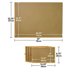 Bits and Pieces 22.25 by 30 inch board fits most 1000-piece puzzles.