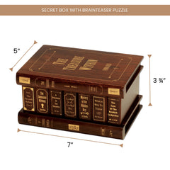 Bits and Pieces puzzle box gold details add a refined touch for gifting.