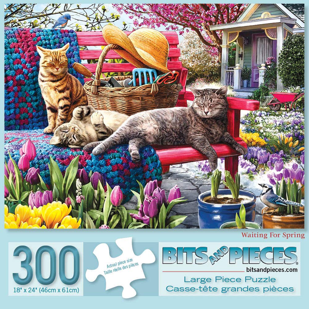 Bits and Pieces Three puzzles on a table for a satisfying family activity