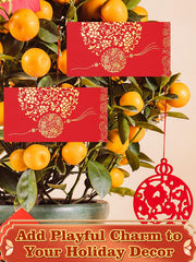 Biubee kumquat tree decor with fortune cards adds festive ambiance