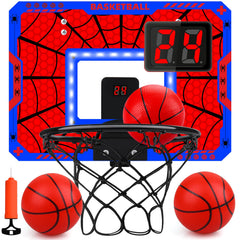 Biulotter basketball hoop LED over-door setup supports quick, engaging home play.