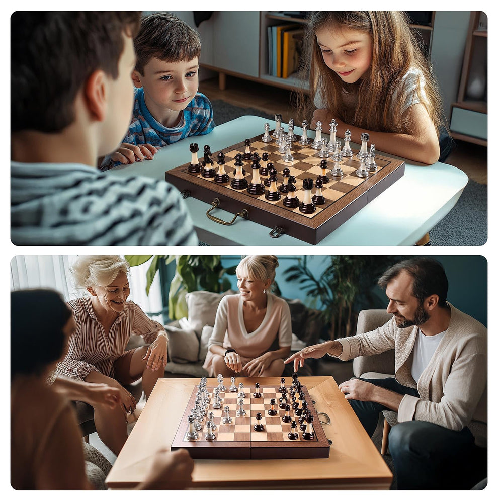 Instruction manual included to help beginners learn chess basics.