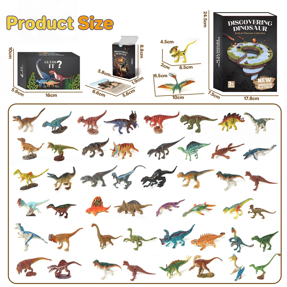 BIWASE dinosaur book-storage box keeps dinos organized after activity.