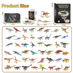 BIWASE dinosaur figures pack provides hands-on play for imaginative discovery.