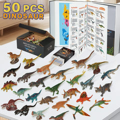 BIWASE kids playing dinosaur toy set encourages storytelling and creativity.