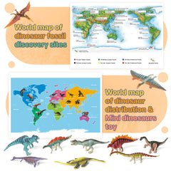 BIWASE map of fossils highlights global dinosaur distribution in an easy way.
