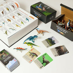 BIWASE tiny dinosaur models invite close inspection and pretend exploration.