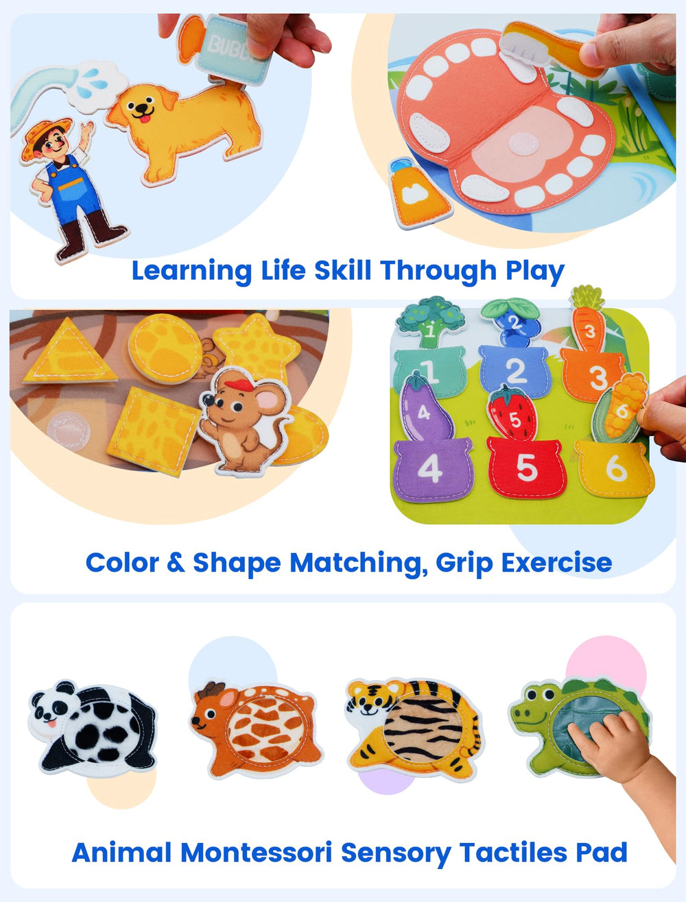 BizyKoady puppy hide-and-seek page encourages imaginative play.