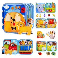 BizyKoady toddler busy book cover inviting exploration and learning.