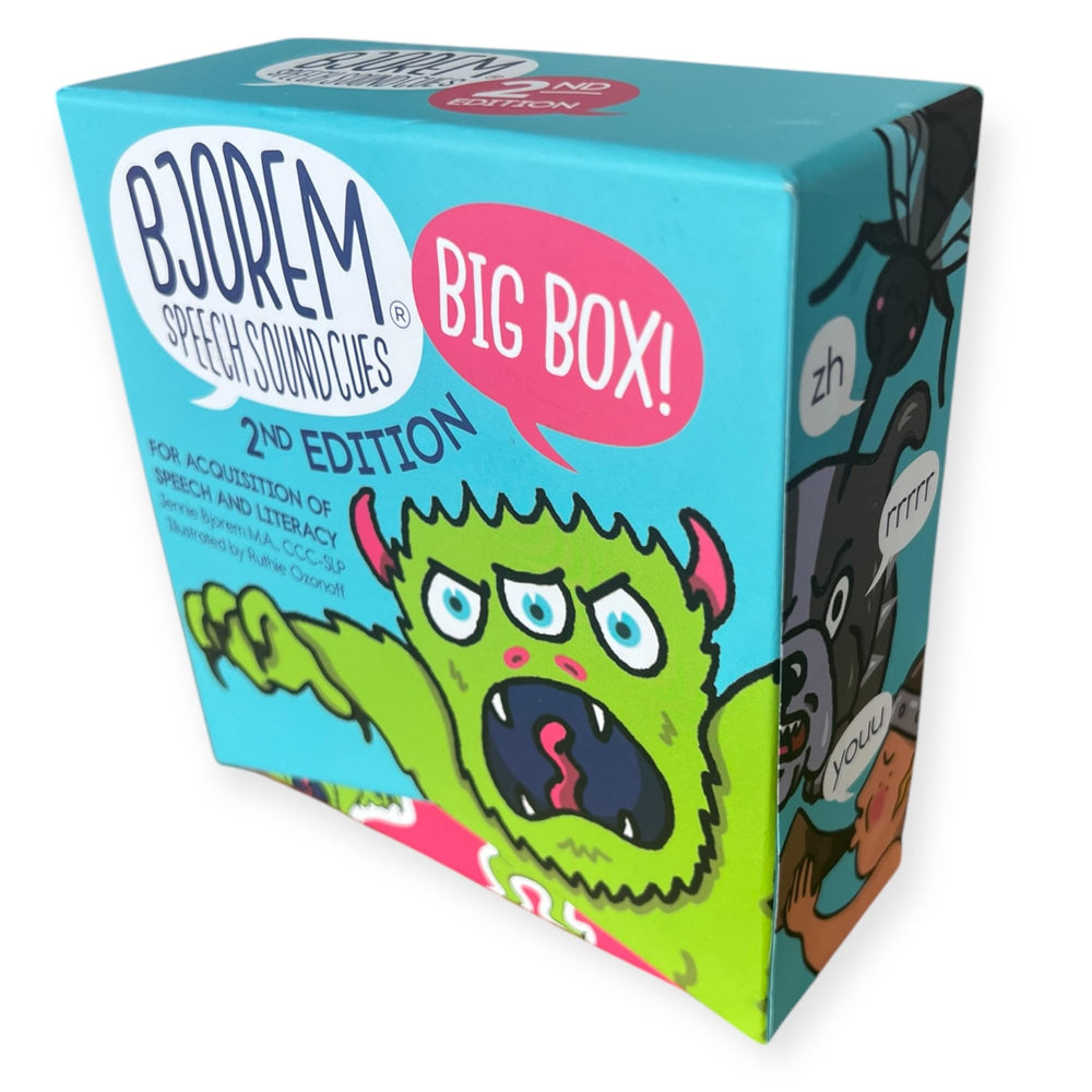 Bjorem Speech 2nd Edition box front with bold visuals for early learning cues