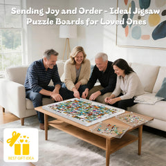 BJPuzT four drawers enable organized, collaborative puzzle work