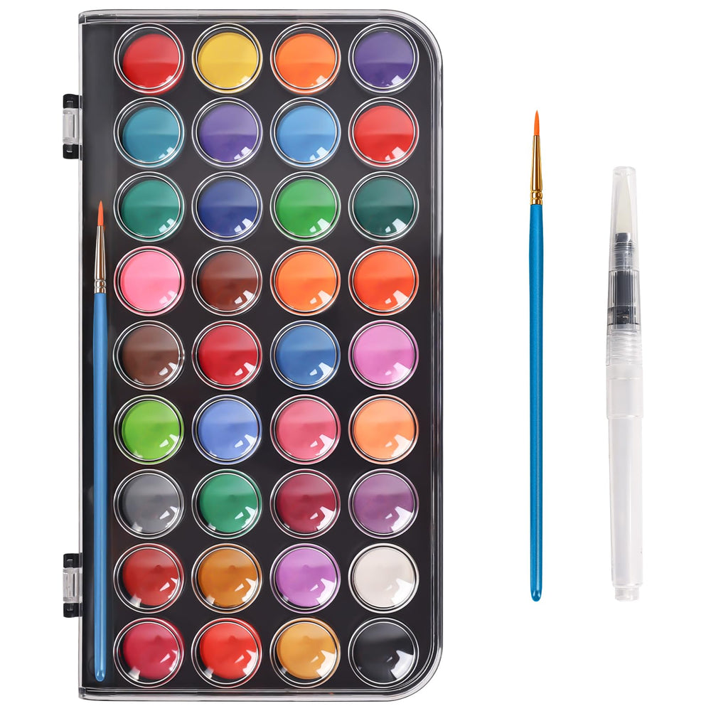 Blablaovy compact watercolor palette for easy travel and tidy mixing.
