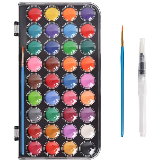 Blablaovy compact watercolor palette for easy travel and tidy mixing.