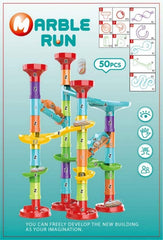 Blacka Marble Run Set kids playing promotes cooperative learning