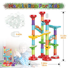 Blacka Marble Run Set storage box keeps components organized