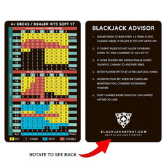Blackjack Strat.com 3-pack back view with high-contrast print for legibility.
