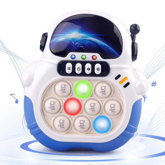 Blackma fast push light up astronaut toy in blue for engaging, screen-free play