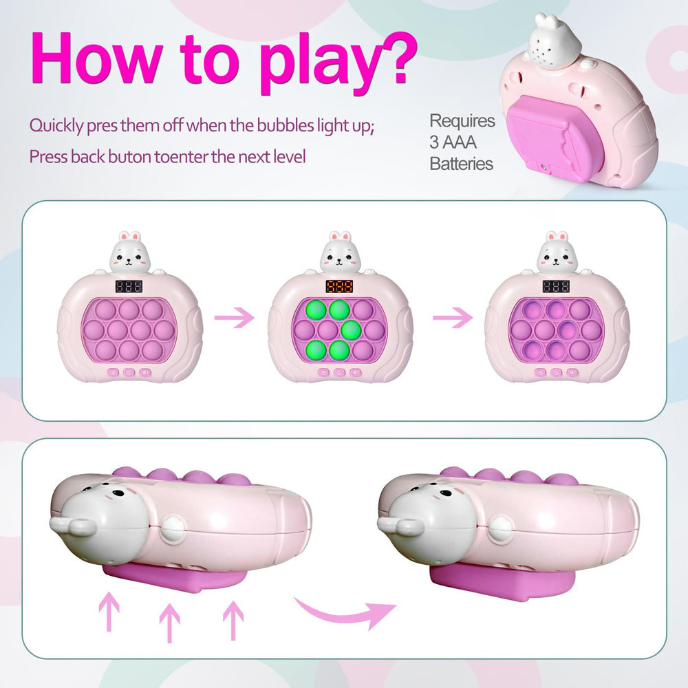 Blackma Fast Push Pop Game LED display highlighting levels and scores.