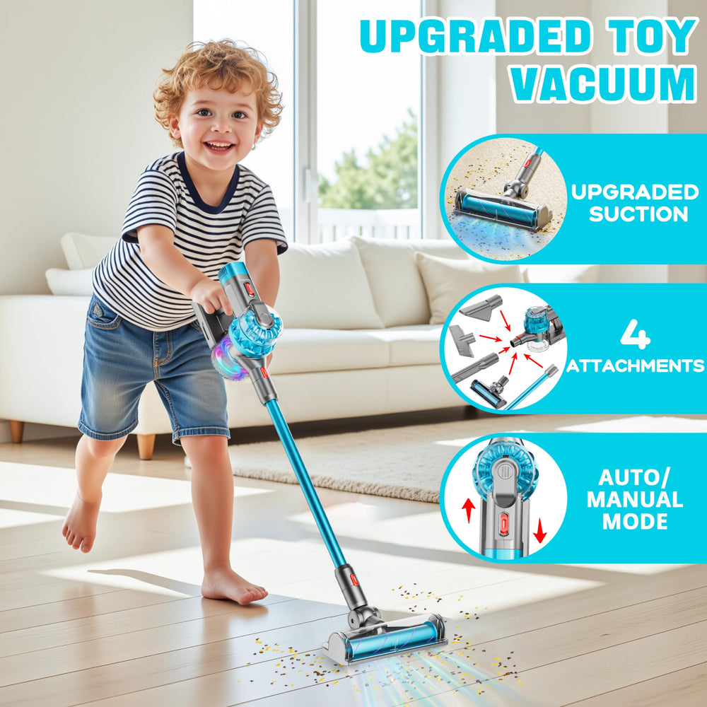 BLAXTEM 4-in-1 kids vacuum lights and sound boost imaginative play