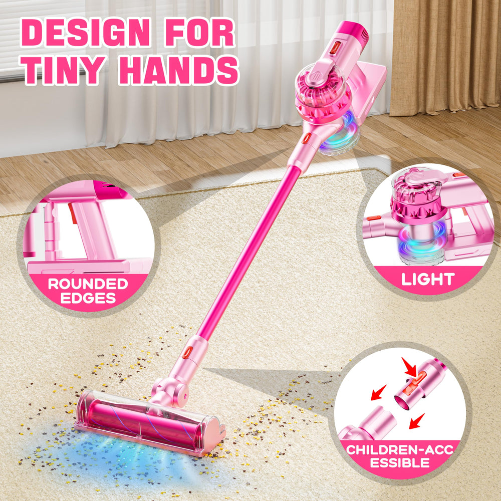 BLAXTEM kid vacuum with crevice attachment for small corners
