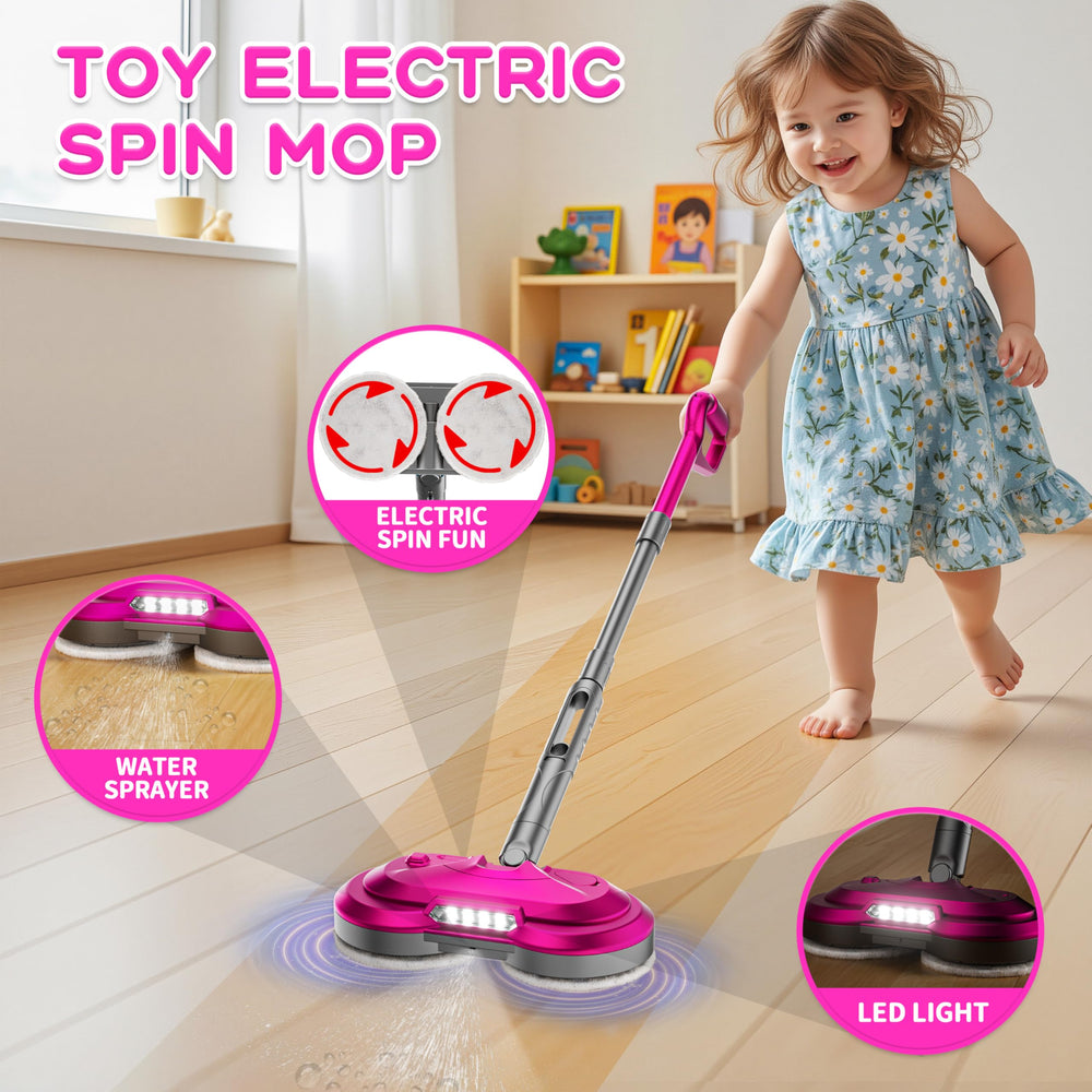 BLAXTEM mop with USB-C recharge highlights long play sessions and quick charging.