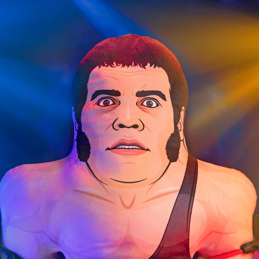 Bleacher Creatures Andre the Giant official WWE license ensures authenticity.