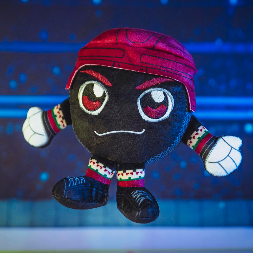 Bleacher Creatures 8-Inch Kuricha Puck Plush is lightweight for easy room-to-room display