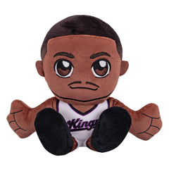 Bleacher Creatures De'Aaron Fox 8-inch plush sitting pose for easy display.