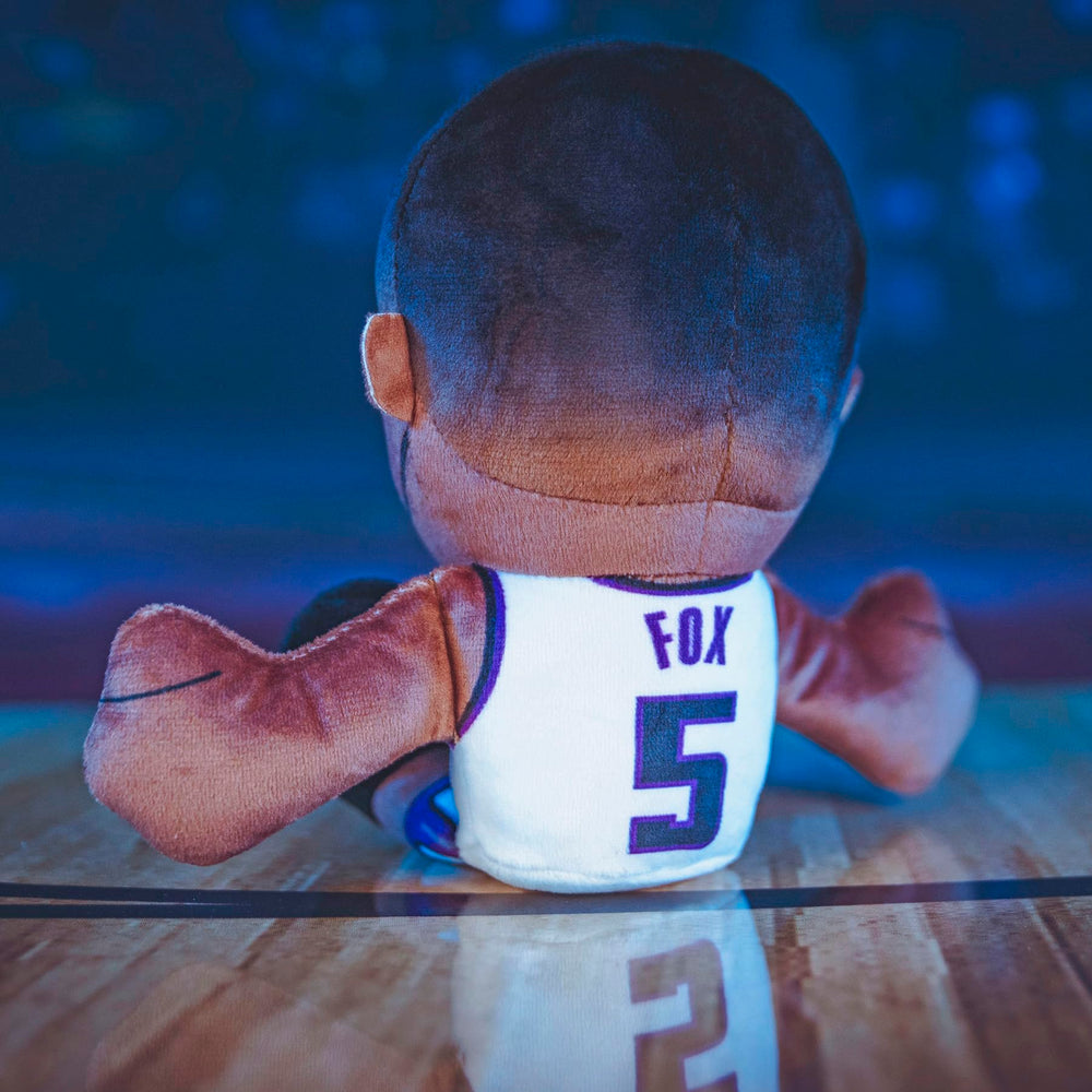 Bleacher Creatures De'Aaron Fox plush packaged for gifting.