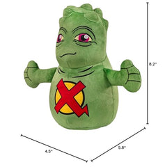 Doop plush on a Marvel shelf display setup