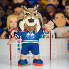 Bleacher Creatures Edmonton Oilers Hunter 10 soft plush fabric offers cozy touch for kids