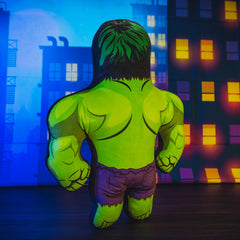 Bleacher Creatures Hulk 181 plush close-up fabric texture highlights durable softness.