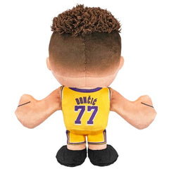 Bleacher Creatures Luka Doncic close-up fabric shows soft velboa texture.
