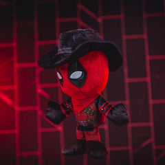 Bleacher Creatures Marvel Deadpool Kuricha plush shelf-ready display