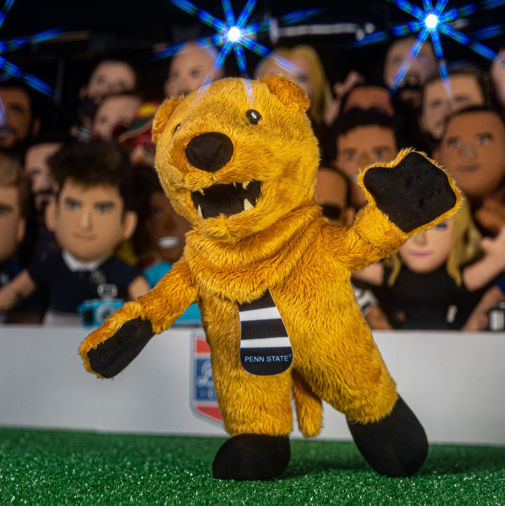 Bleacher Creatures Nittany Lion officially licensed badge and branding detail.