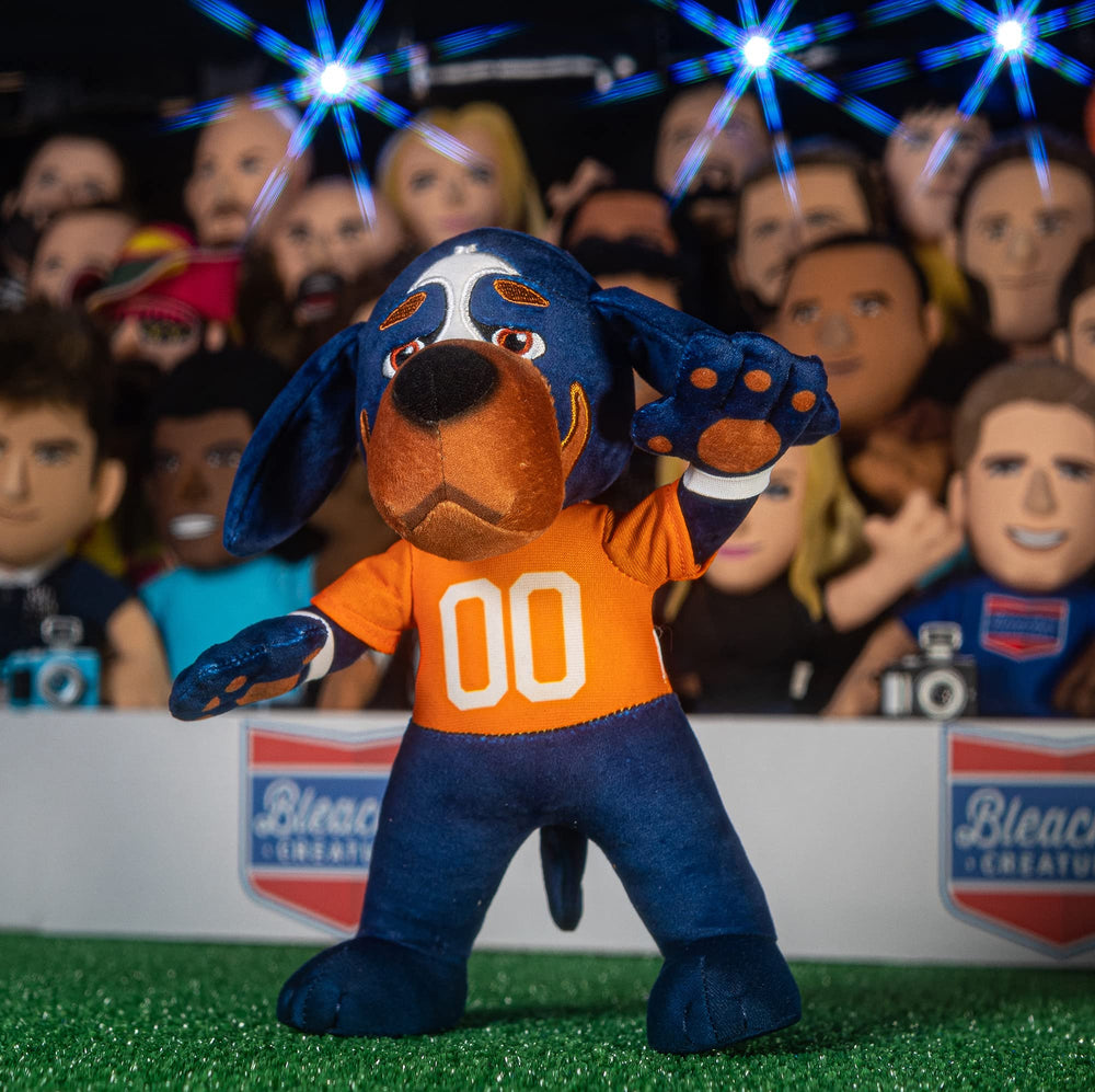 Bleacher Creatures Smokey plush on a display shelf for gameday decor