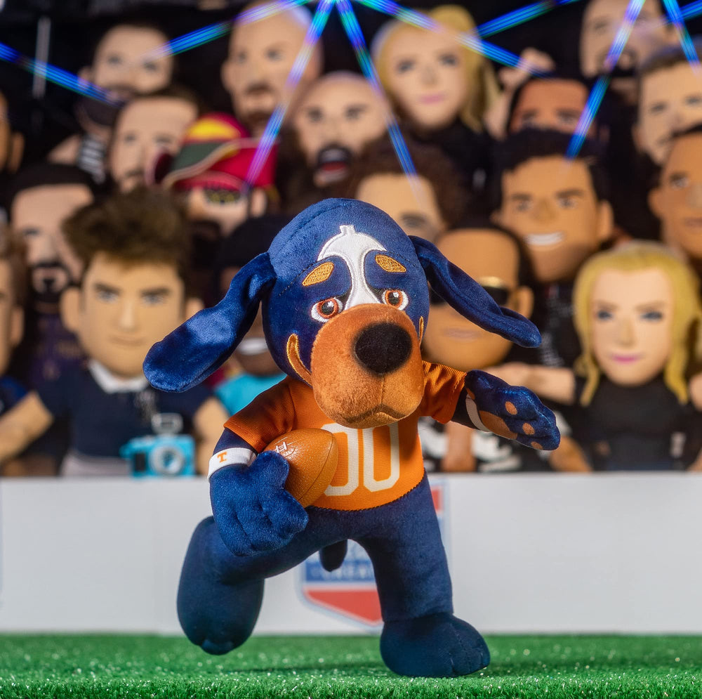 Bleacher Creatures Smokey plush showing official UT logos for collectibles