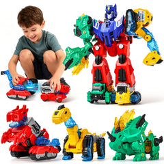 BLF FUN Transforming Dino Car front view, encouraging imaginative play.